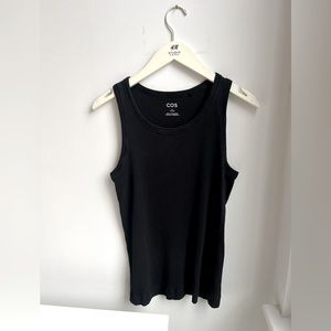 COS black ribbed tank top